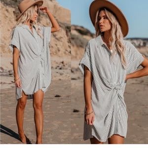 Vici Striped Knot Dress